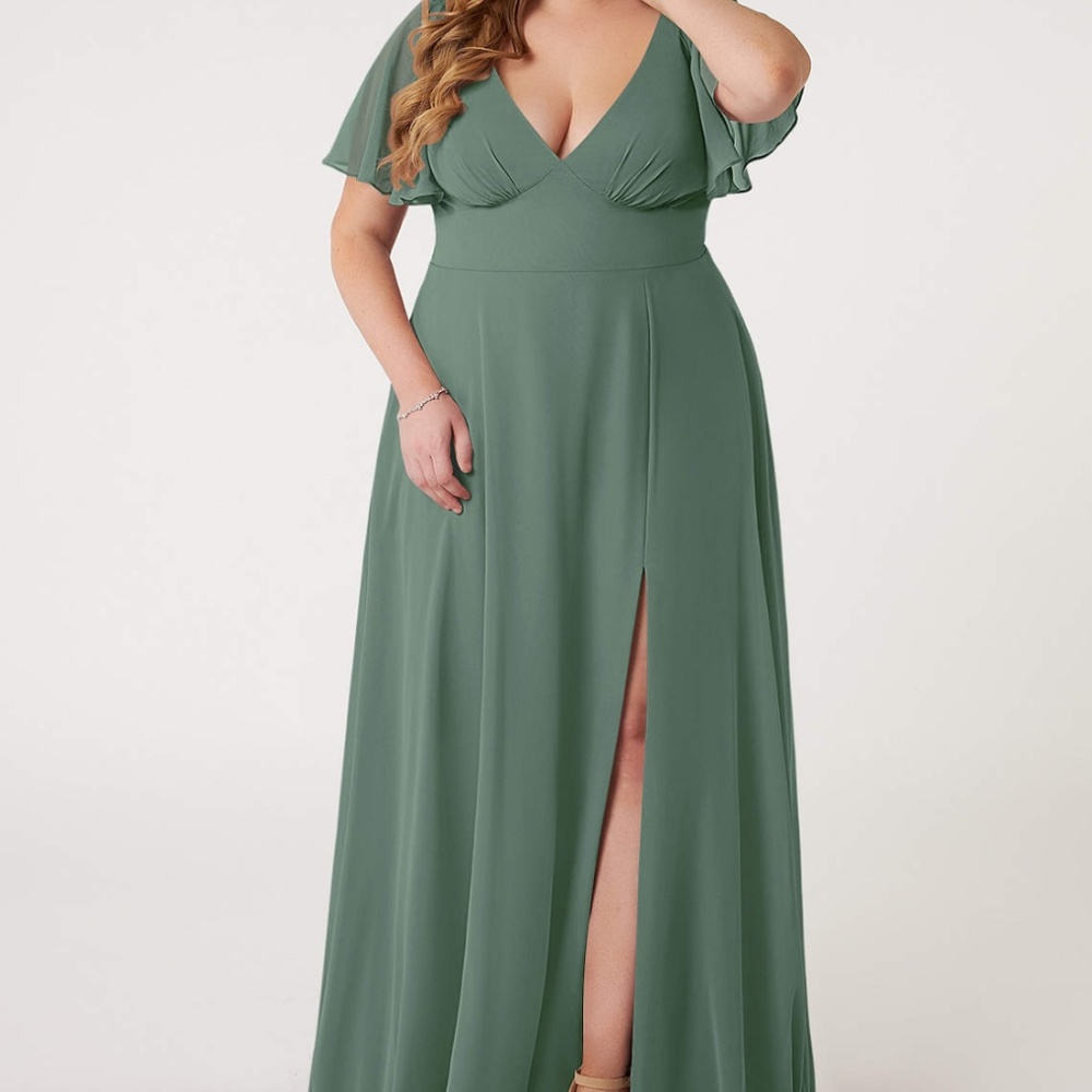 Azazie Kimber Eucalyptus Size 14